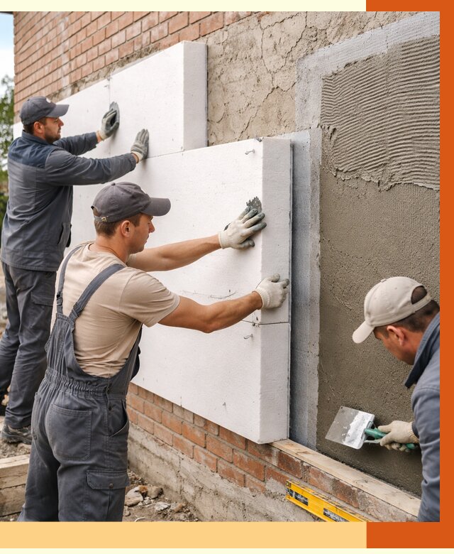 Утепление кирпичного дома в Петропавловске-Камчатском от 4352 руб. под ключ | ТепломастерПтк