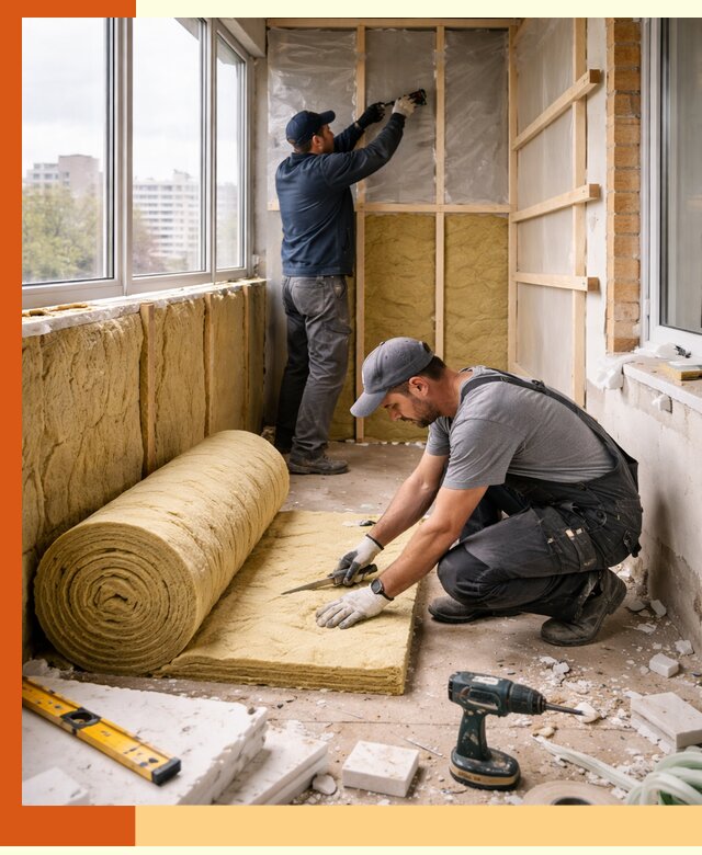 Утепление балкона под ключ в Петропавловске-Камчатском качественно и быстро